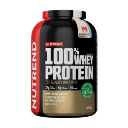 Сывороточный протеин Nutrend 100% Whey Protein 2250 г, Клубника