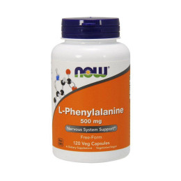 Фенілаланін NOW (L-Phenylalanine) 500 мг 120 капсул