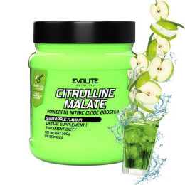 Л-Цитрулін малат (Citrulline Malate), Evolite Nutrition, 300 г, Кисле яблуко