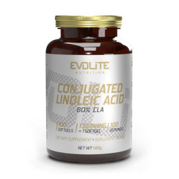 Кон'югована лінолева кислота (Conjugated Linoleic Acid) Evolite Nutrition, 100 м'яких капсул