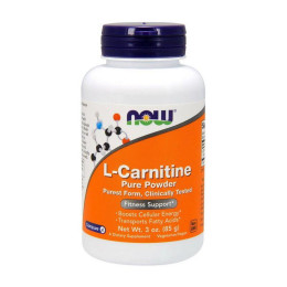 L-Карнітін NOW (L-Carnitine pure powder), 85 г