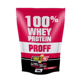 Сироватковий протеїн Power Pro 100% Whey Protein Proff 500 г, Полуниця