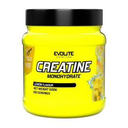 Креатин Моногідрат (Creatine Monohydrate) Evolite Nutrition у порошку, 500 г, Лимон