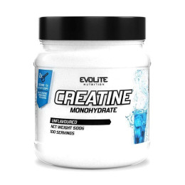 Креатин Моногідрат (Creatine Monohydrate) Evolite Nutrition у порошку, 500 г, Неароматизований