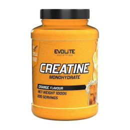 Креатин Моногідрат (Creatine Monohydrate) Evolite Nutrition у порошку, 1000 г, Апельсин