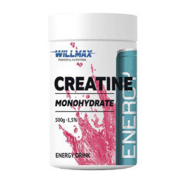 Креатин Моногидрат (Creatine Monohydrate) Willmax в порошке, 500 г, Энергетик