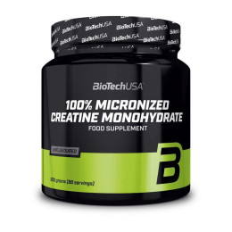 Креатин Моногідрат BioTech (100% Creatine Monohydrate) у порошку, 300 г, Неприправлений