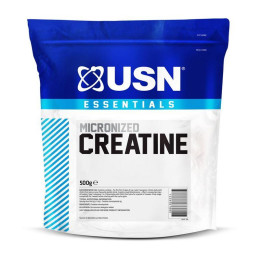 Креатин Моногідрат USN (Essentials Micronized Creatine) у порошку, 500 г, Неприправлений