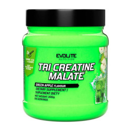 Три Креатин Малат (Tri Creatine Malate) Evolite Nutrition у порошку, 300 г, Зелене яблуко