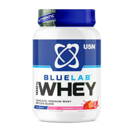 Сироватковий протеїн USN Blue Lab 100% Whey Premium Protein 908 г, Полуниця