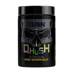 Передтренувальний комплекс USN (Qhush Black Pre-workout), 220 г, Матовий лимон