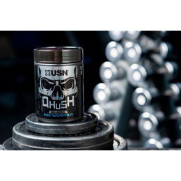 Передтренувальний комплекс USN (Qhush Black Pre-workout), 220 г, Матовий лимон