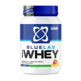 Сироватковий протеїн USN Blue Lab 100% Whey Premium Protein 908 г, Тропічний коктейль