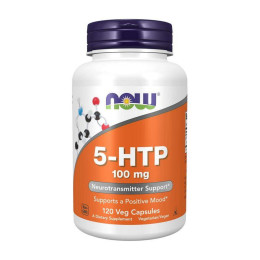 5-HTP (5-гідрокситриптофан) 100 мг, Now Foods, 120 веган капсул