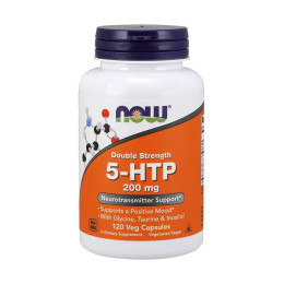 5-HTP (5-гідрокситриптофан) 200 мг, Now Foods, 120 веган капсул