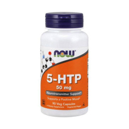 5-HTP (5-гідрокситриптофан) 50 мг, Now Foods, 90 веган капсул