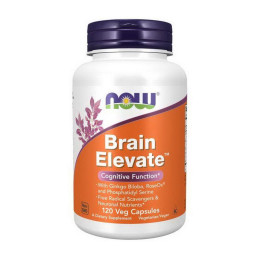 Активатор пам'яті (Brain elevate), Now Foods, 120 веган капсул