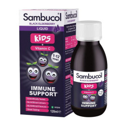 Вітаміни для імунітету дитячі (Kids Liquid + Vitamin C), Sambucol, 120 мл