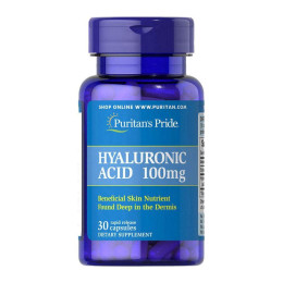 Гіалуронова кислота (Hyaluronic Acid) 100 мг, Puritan's Pride, 30 капсул