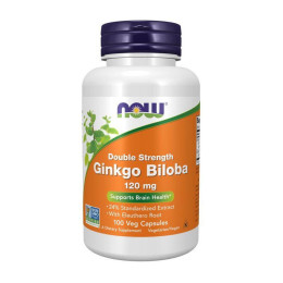 Гінкго Білоба (Ginkgo Biloba) 120 мг, Now Foods, 100 капсул