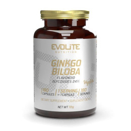 Гинкго Билоба (Ginkgo Biloba), Evolite Nutrition, 180 веган капсул