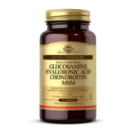 Глюкозамін та Хондроїтин з MCМ та Гіалуроновою кислотою (Glucosamine Hyaluronic Acid Chondroitin MSM), Solgar, 120 табл