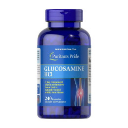 Глюкозамін сульфат (Glucosamine Sulfate) 1000 мг, Puritan's Pride, 240 капсул