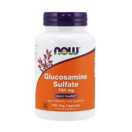 Глюкозамін сульфат (Glucosamine Sulfate) 750 мг, Now Foods, 120 веган капсул