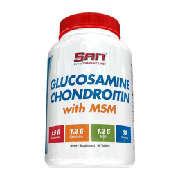 Глюкозамін Хондроїтин ЧСЧ (Glucosamine Chondroitin with MSM), SAN, 90 табл