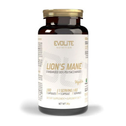 Гриб Їжовик гребінчастий (Lion's Mane), Evolite Nutrition, 60 веган капсул