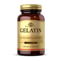 Желатин (Gelatin) 1680 мг, Solgar, 100 капсул