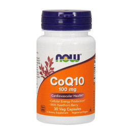 Коензим Q10 (CoQ10) 100 мг, Now Foods, 30 веган капсул