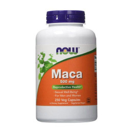 Мака (Maca), 500 мг, Now Foods, 250 веган капсул