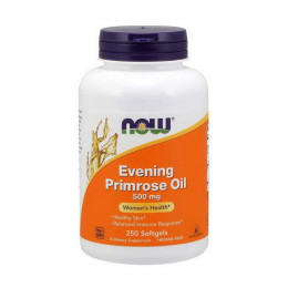 Олія вечірньої примули (Evening Primrose Oil), 500 мг, Now Foods, 250 м'яких капсул