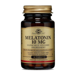 Мелатонін (Melatonin) 10 мг, Solgar, 60 табл.