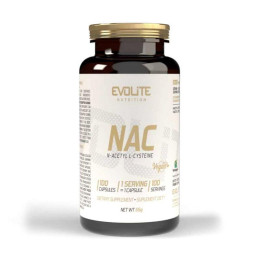 Н-Ацетилцистеїн (NAC) 300 мг, Evolite Nutrition, 100 веган капсул