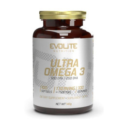 Омега 3 (Ultra Omega 3 500/250), Evolite Nutrition, 100 м'яких капсул