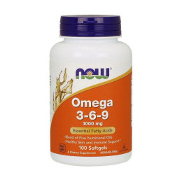 Омега 3-6-9 (Omega 3-6-9), Now Foods, 100 м'яких капсул