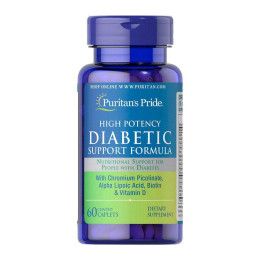 Підтримка діабету (Diabetic Support Formula), Puritan's Pride, 60 каплет