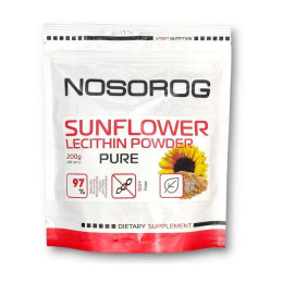 Соняшниковий Лецитин у порошку (Sunflower Lecithin Powder), NOSOROG, 200 г, Чистий