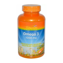 Риб'ячий жир Омега 3 (Omega 3) 1000 мг, Thompson, 100 м'яких капсул