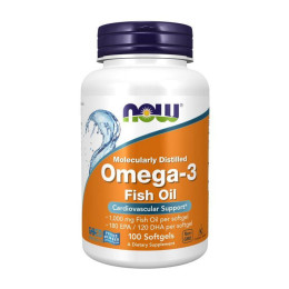 Риб'ячий жир Омега 3 (Omega-3), Now Foods, 100 м'яких капсул