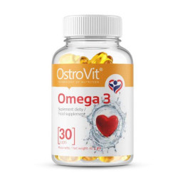 Риб'ячий жир Омена 3 (Omega 3), OstroVit, 30 капсул