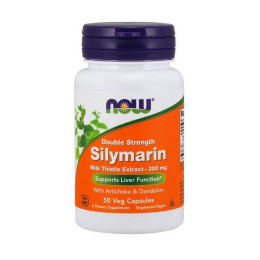 Силімарин (Silymarin Milk Thistle Extract) 300 мг, Now Foods, 50 веган капсул