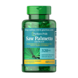 З Пальметто (Saw Palmetto Extract) 320 мг, Now Foods, 60 м'яких капсул