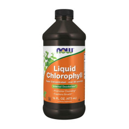 Хлорофіл рідкий (Liquid Chlorophyll), Now Foods, 473 мл, М'ята