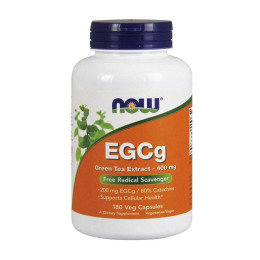 Екстракт зеленого чаю (Green Tea Extract EGCg) 400 мг, Now Foods, 180 веган капсул