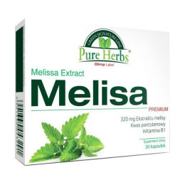 Экстракт листьев мелиссы (Melisa Premium melissa extract) 320 мг, Olimp, 30 капсул