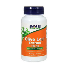 Экстракт листьев оливы (Olive Leaf Extract) 500 мг, Now Foods, 60 веган капсул