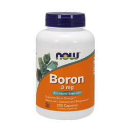 Бор (Boron) 3 мг, Now Foods, 250 капсул